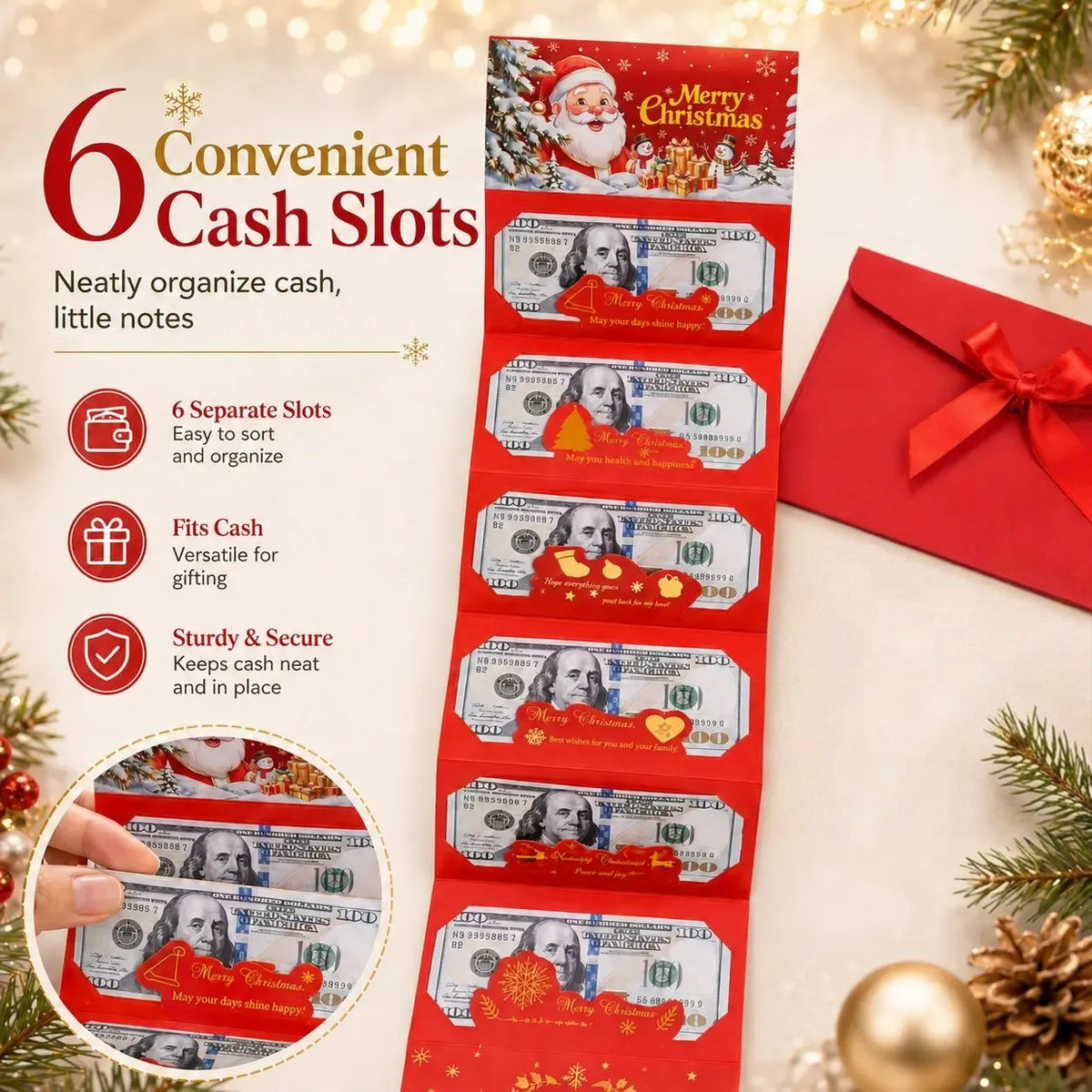 🎉Celebrate the Magic of Christmas | Surprise Money‐Gift Envelope 🎄💗