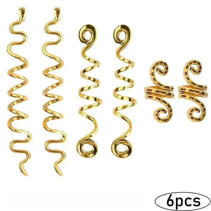 Dreadlock hair accessory/spiral chain hair clip