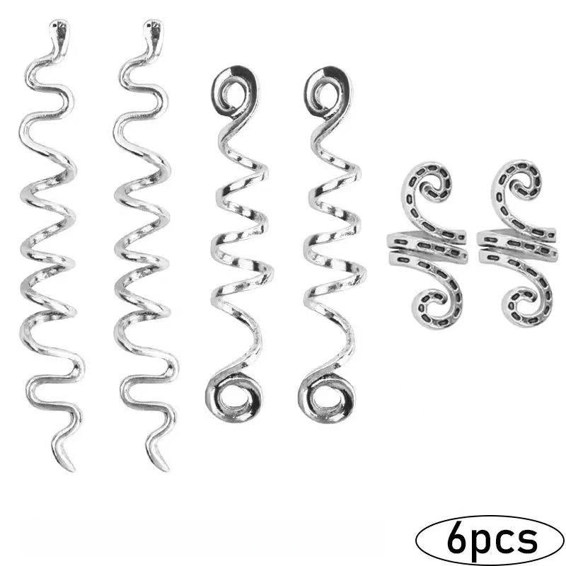 Dreadlock hair accessory/spiral chain hair clip