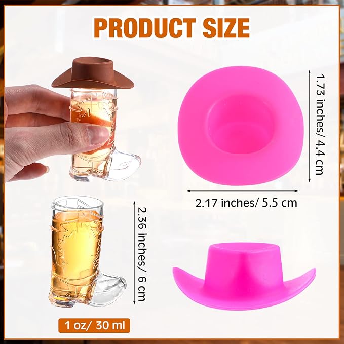 🤠Mini Hat & Boot Shot Glasses Set | The Cutest Little Cowboy Shot For Your Next Celebration