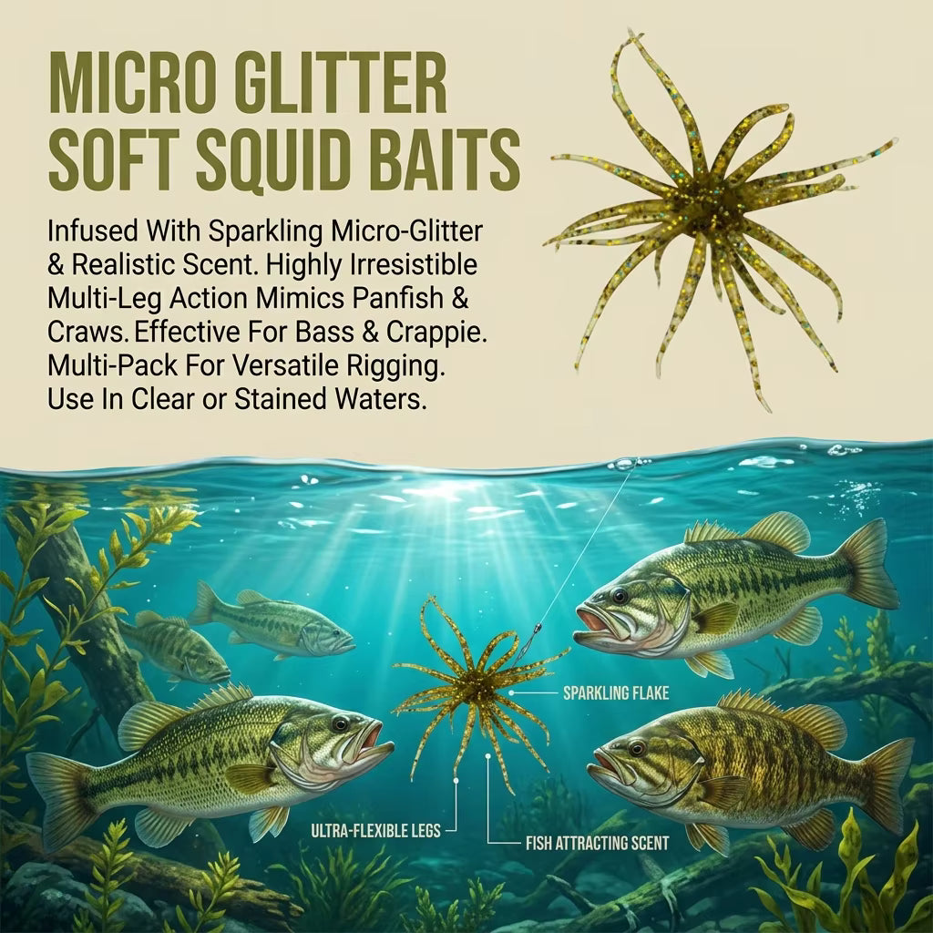 20pcs Creature Bait Dice Baits for Bass Fishing