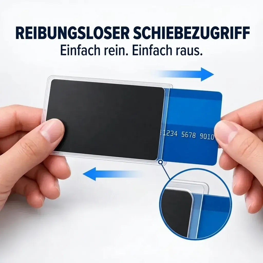 Privacy sleeve for cards with a side view – Protect your privacy