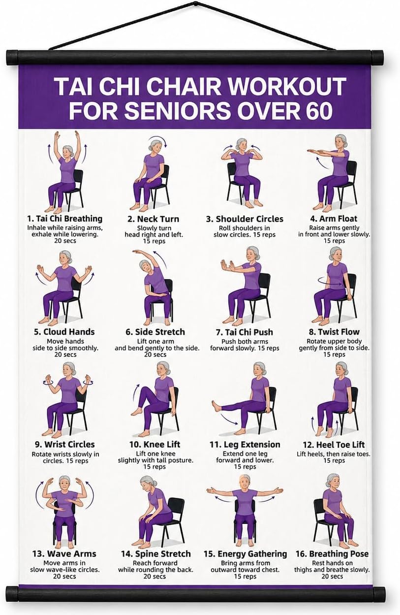 🔥 Chair Exercise Charts for Seniors