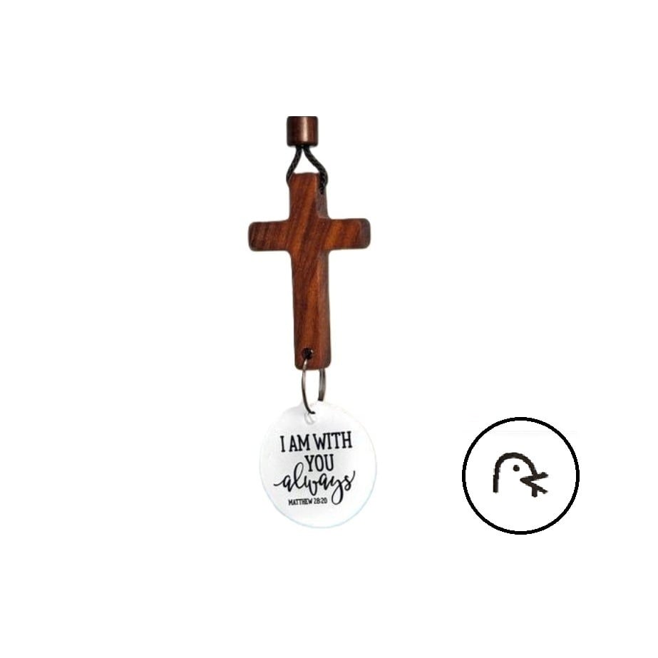 ✝️Bible Verse Car Rearview Mirror Hanging Cross Pendant
