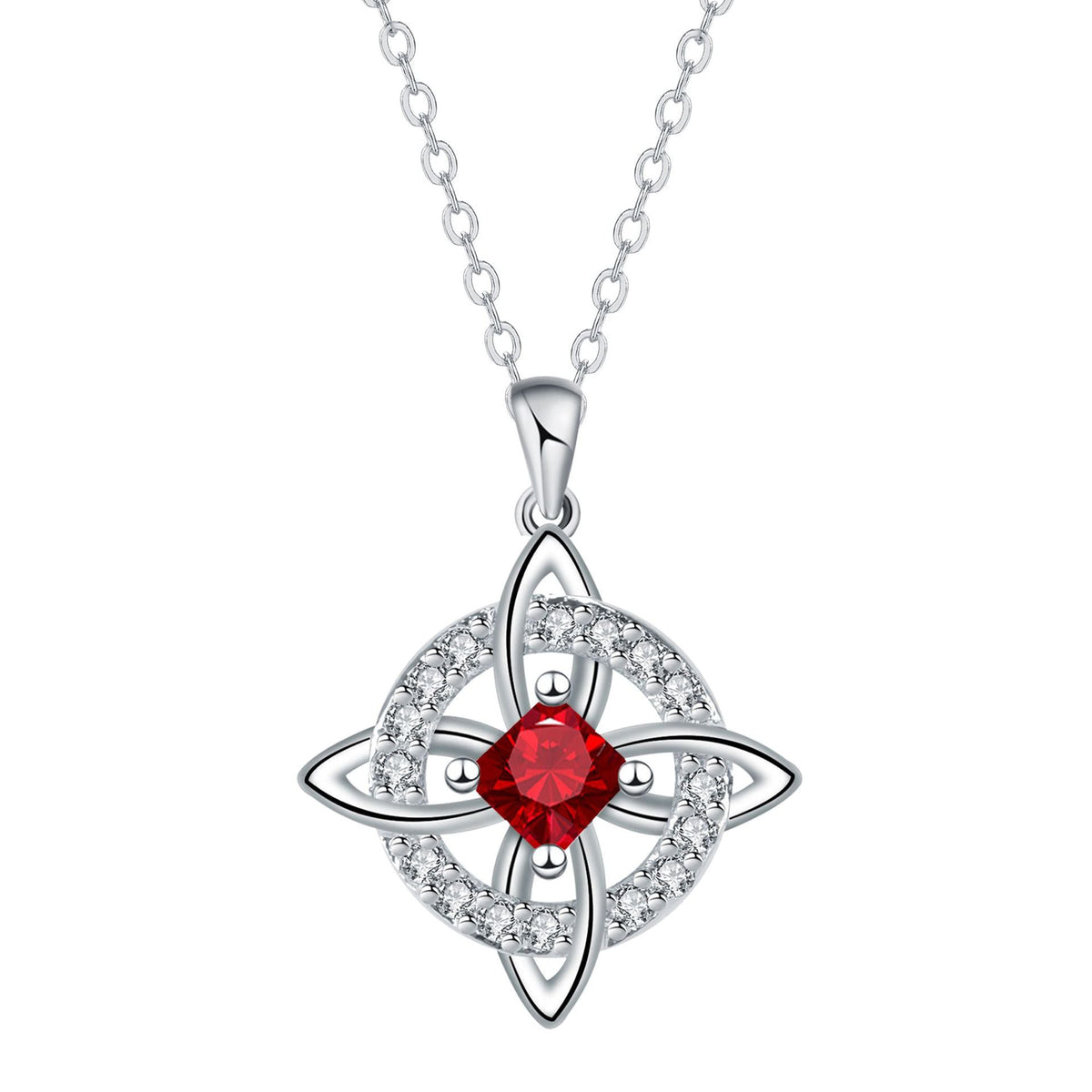 Mystical Necklace with a Birthstone and the Witches' Knot – Natural Crystal 🔮💞 Protect Your Loved Ones