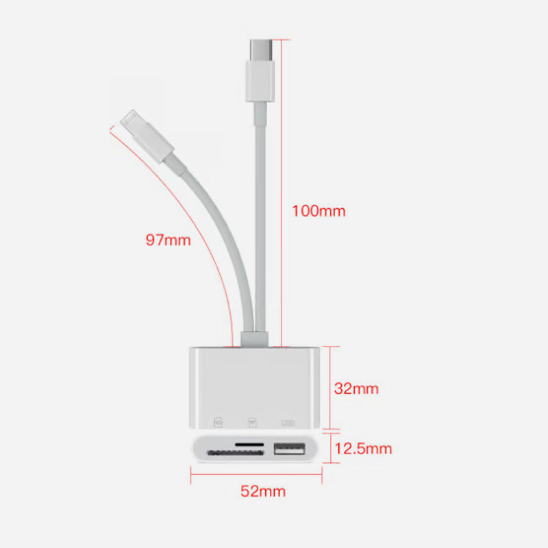 SD/TF/USB Card Reader