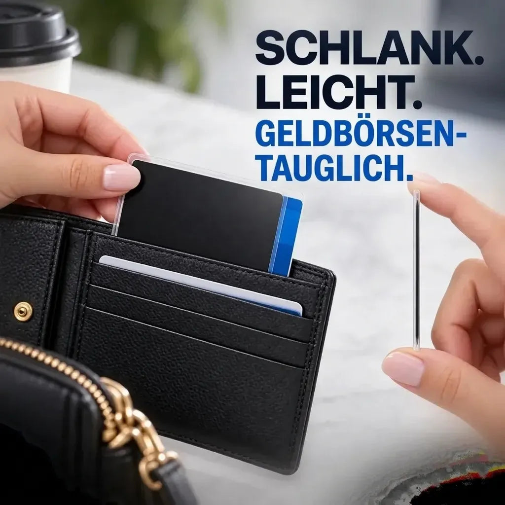 Privacy sleeve for cards with a side view – Protect your privacy