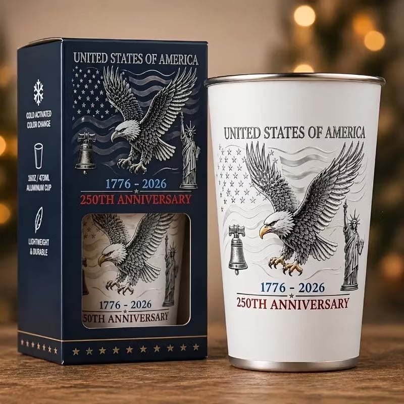 🔥LAST DAY 49% OFF -🦅 Pour Ice-Cold Beer | USA 250th Anniversary Color Changing Cup 🎉
