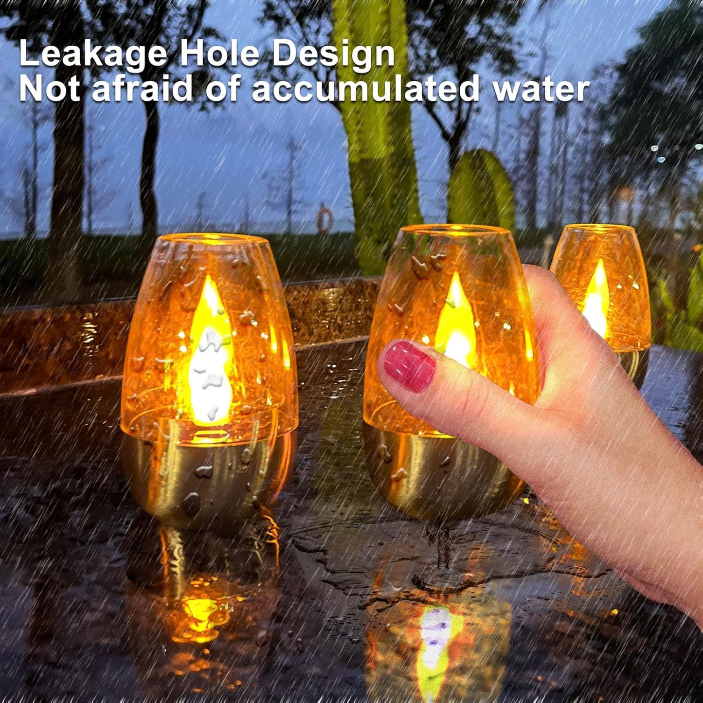 6 Pack Solar Power Tea Lights