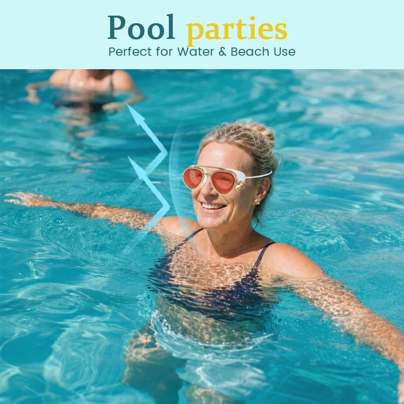 🏖️🏝️ Anti-Fog UV400 Reflective Swim Goggles – Stylish Sunglasses Look for Summer🔥