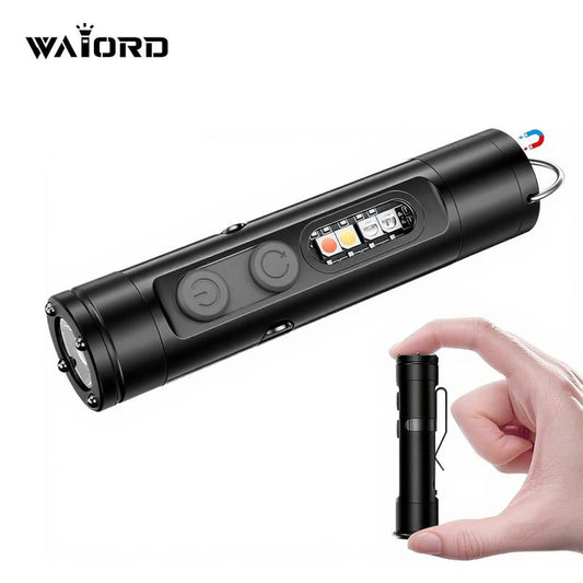 💡Pocket Rechargeable Flashlight EDC Flashlight, Mini Keychain Light
