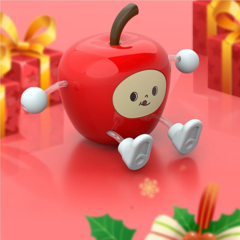 Wiggly Apple Car Decor for Dashboard - Cute Dashboard Ornament