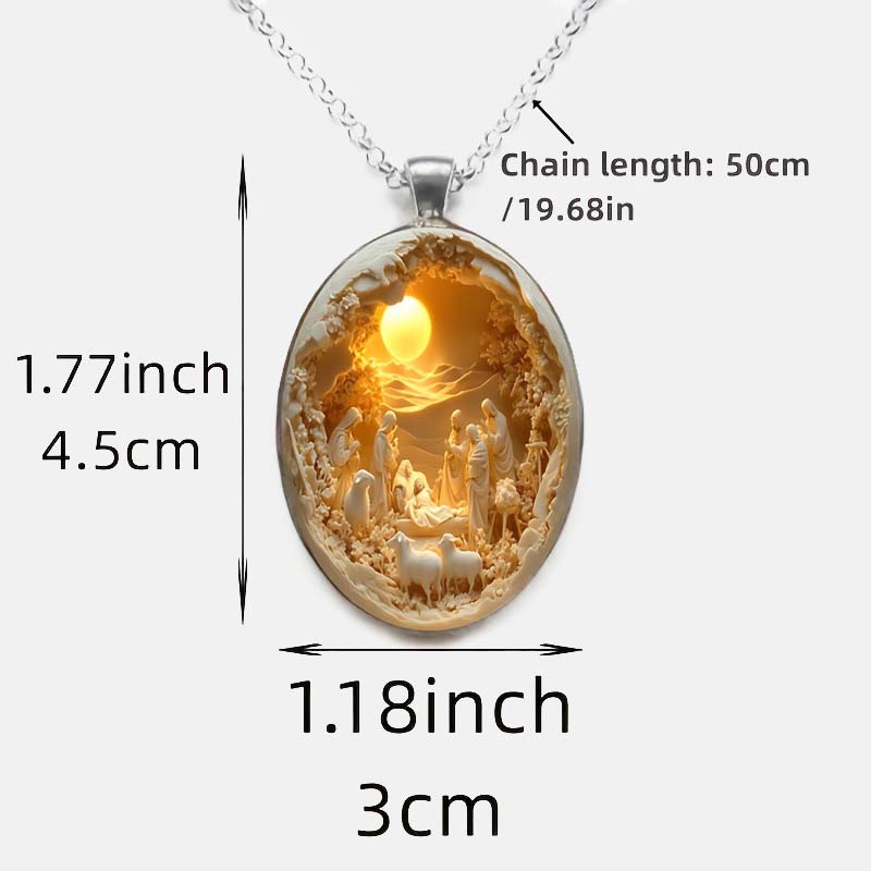 The Holy Land, the radiance of faith – Miniature pendants depicting Christmas scenes