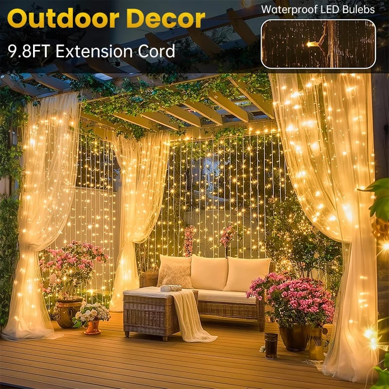 🎁Enjoy 49% off during the Christmas sale!🎅LED light string, USB-powered LED light curtain for gift wrapping