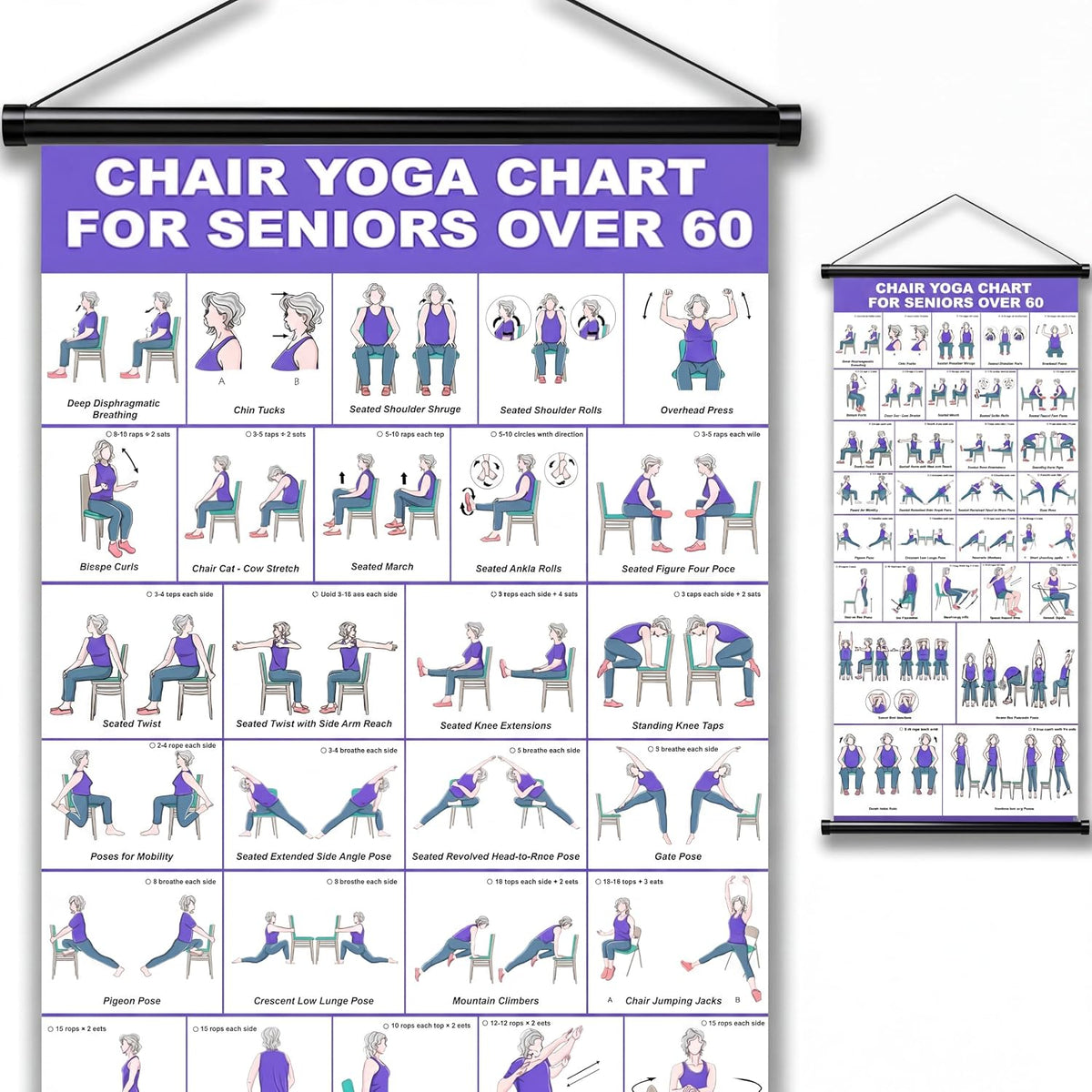🔥 Chair Exercise Charts for Seniors