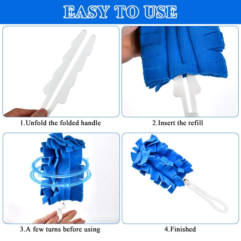 Reusable fleece cleaning clot