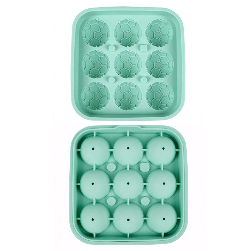 Silicone ice mold in football shape
