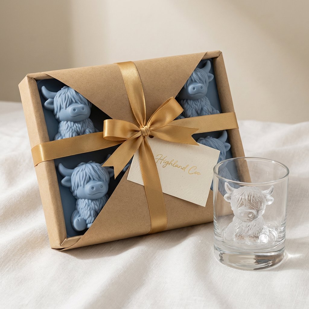 🐮 Mini Highland Cow ice cube tray and dessert mold 🧊🍪 Cute 3D ice cubes for drinks, parties, and gifts💕