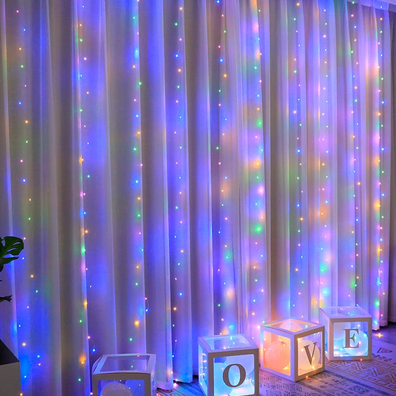 🎁Enjoy 49% off during the Christmas sale!🎅LED light string, USB-powered LED light curtain for gift wrapping