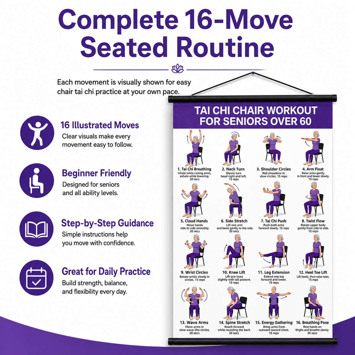 🔥 Chair Exercise Charts for Seniors