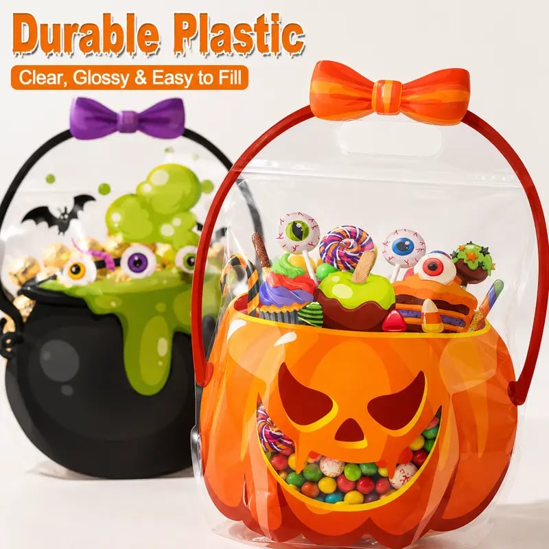 🎃 Halloween Goodie Bags – 12/24/36/48/60 Pcs Treat Bags 👻🧡