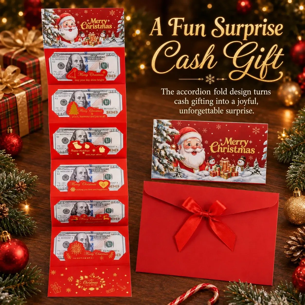 🎉Celebrate the Magic of Christmas | Surprise Money‐Gift Envelope 🎄💗