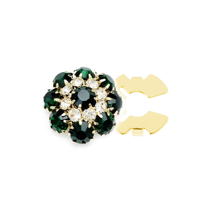 Floral diamond sleeve buttons