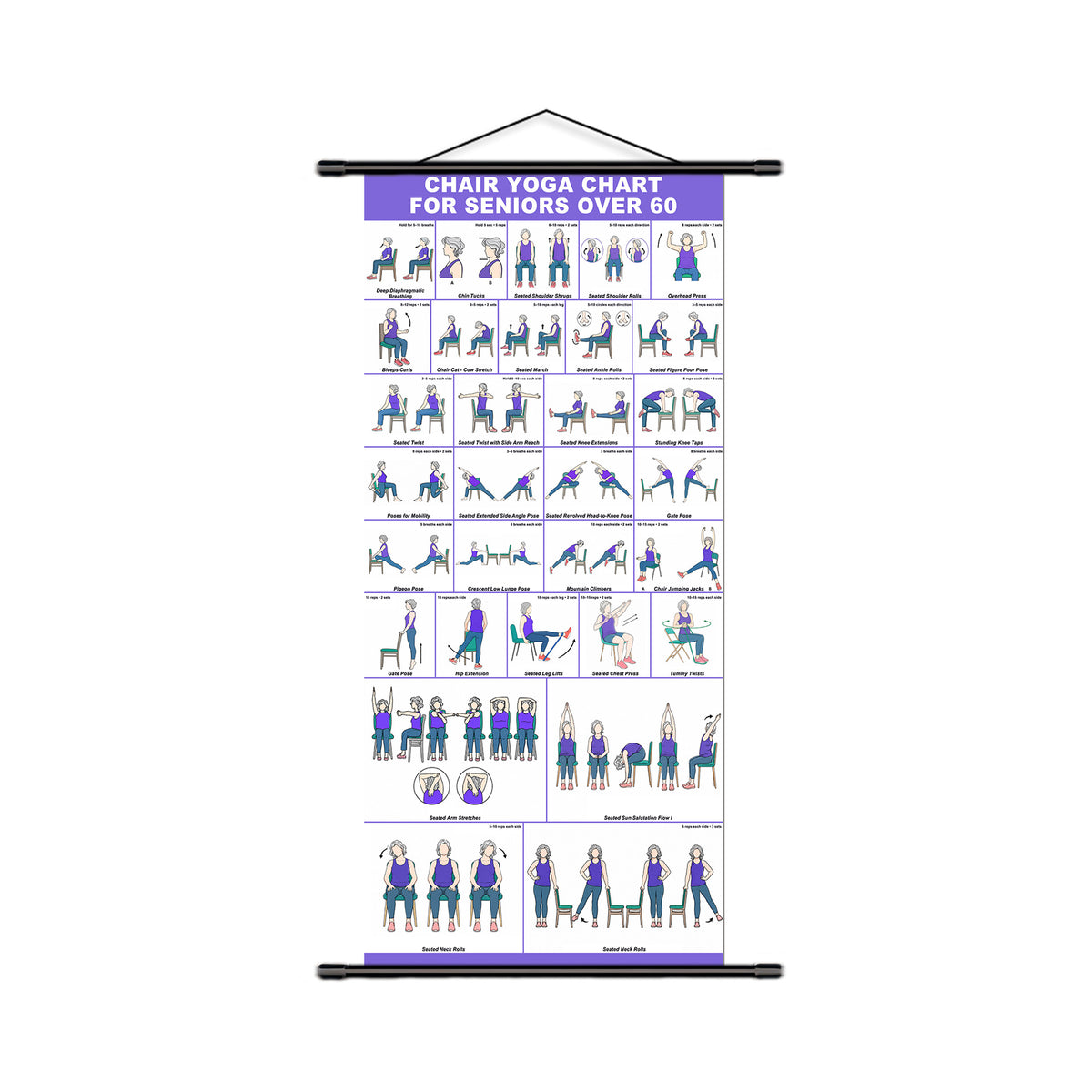 🔥 Chair Exercise Charts for Seniors