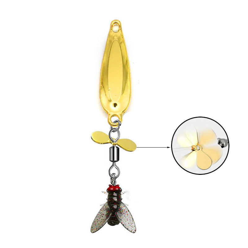 Fly Spinning Propeller Metal Sequins Soft Bait