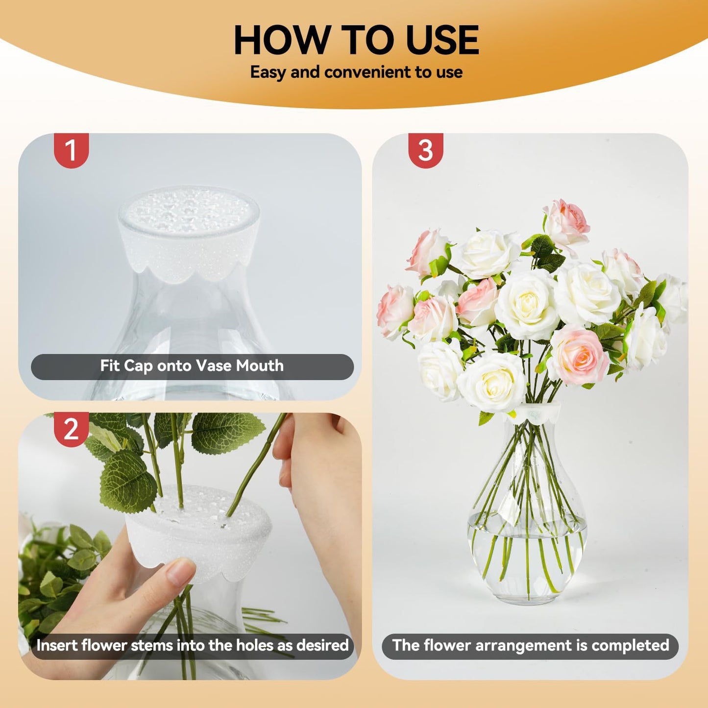 🌸Spiral Ikebana Silicone Flower Stem Holder