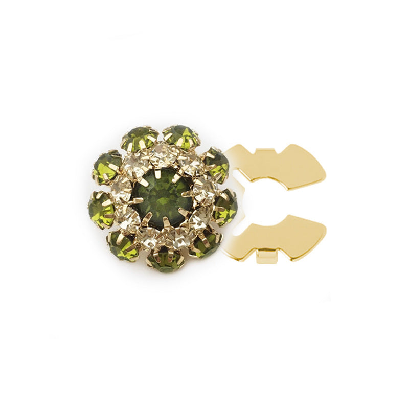 Floral diamond sleeve buttons