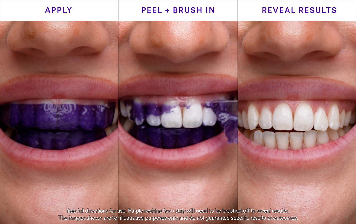 V34 Teeth Whitening Strips – Professional 14 Treatment Kit with PAP+ & Violet Tint