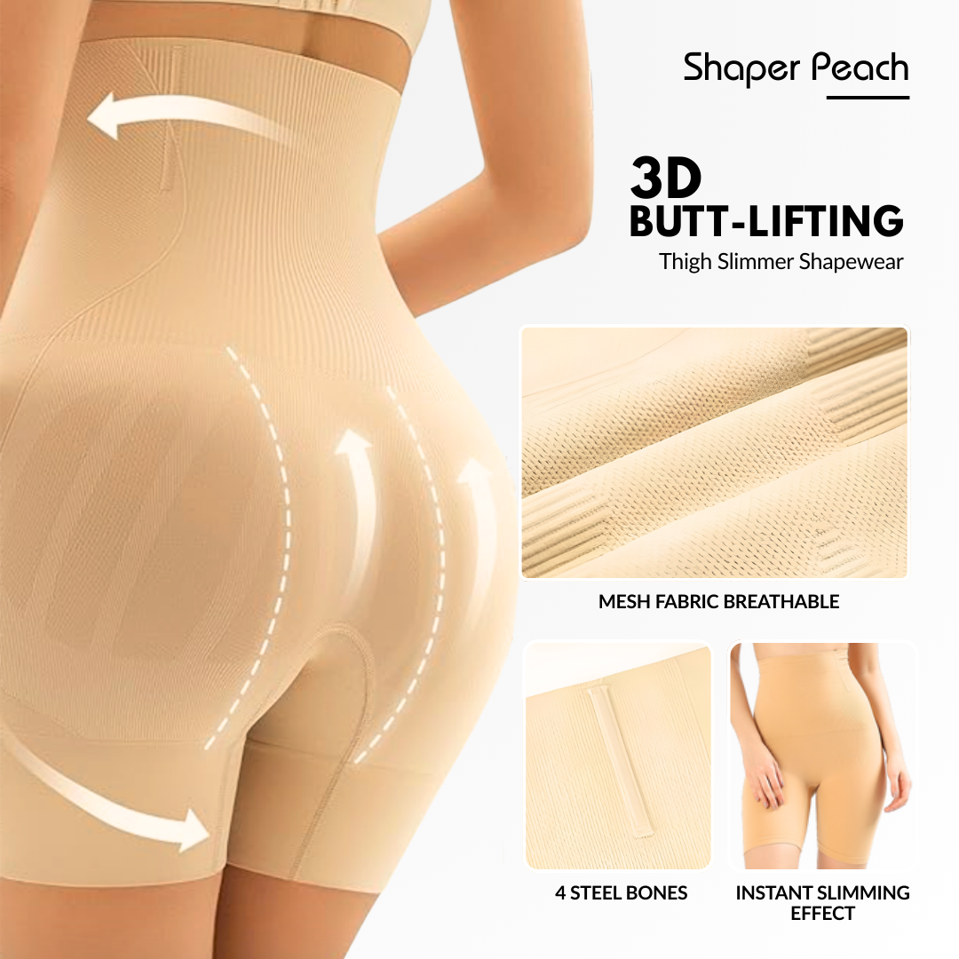High-waisted shorts with a tummy-sculpting effec