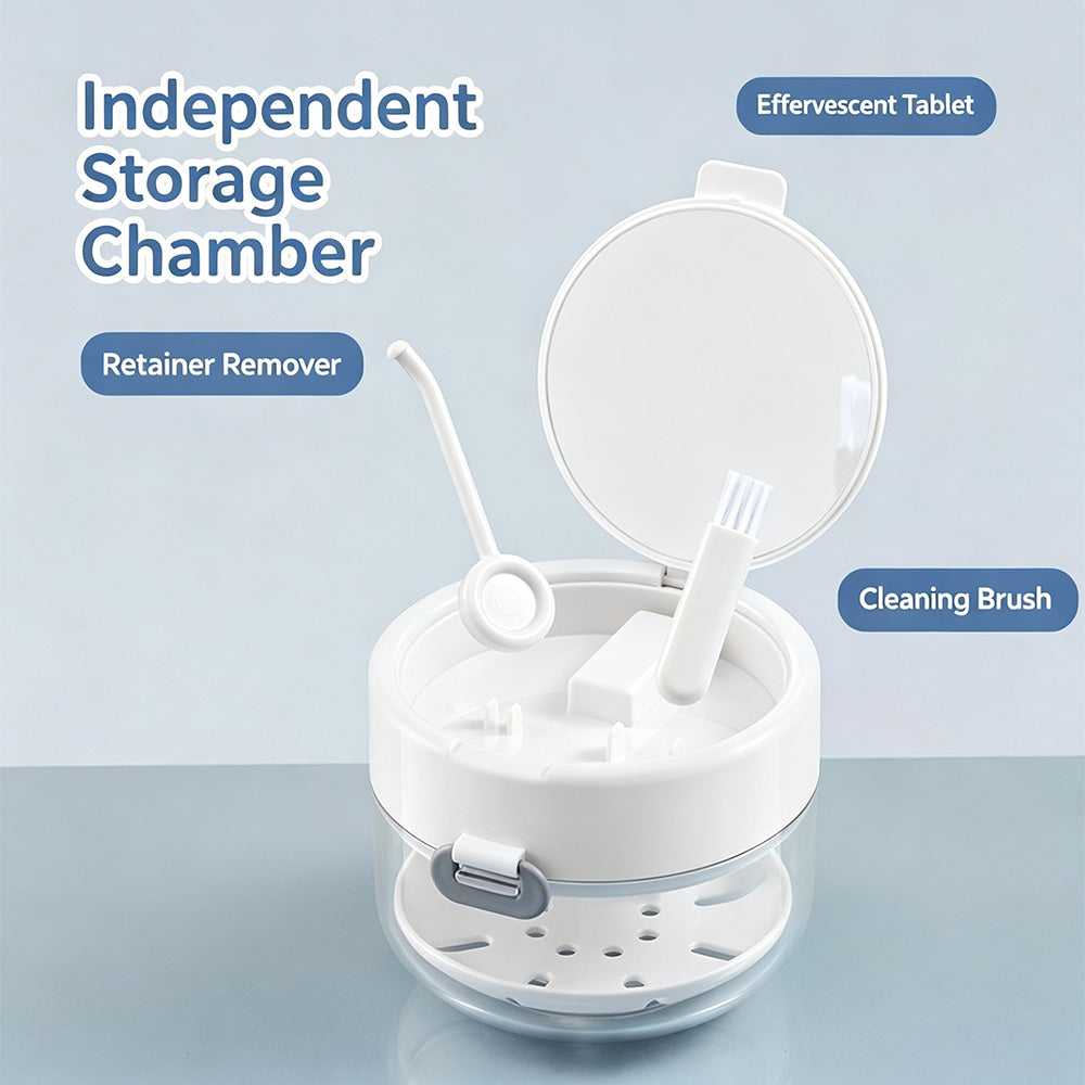 🦷Portable 3-in-1 Braces Retainer Container Case