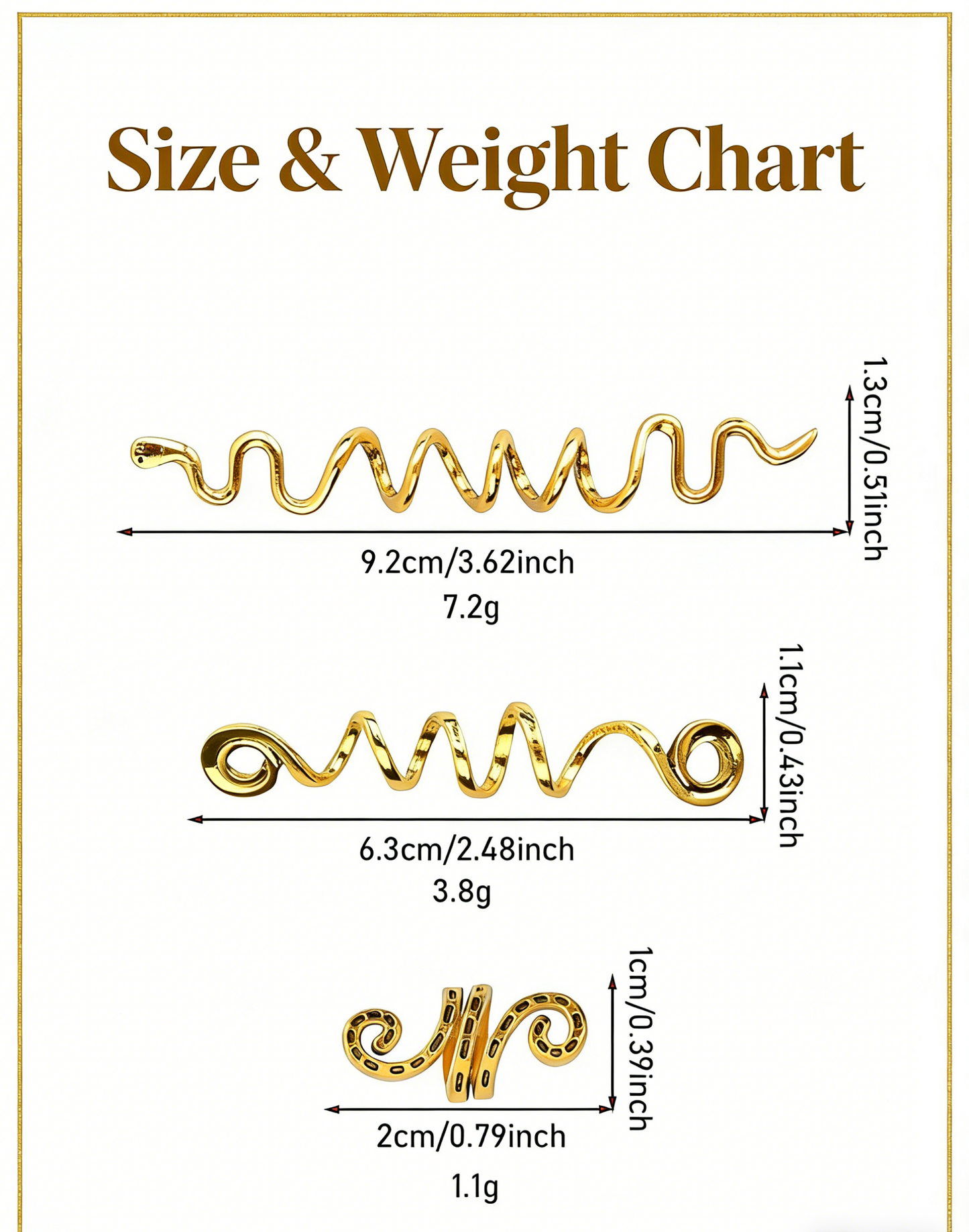 Dreadlock hair accessory/spiral chain hair clip