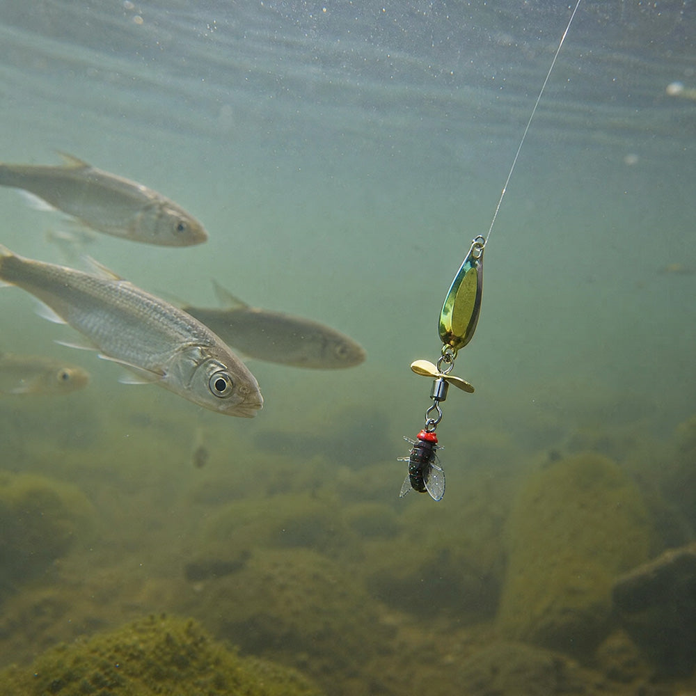 Fly Spinning Propeller Metal Sequins Soft Bait