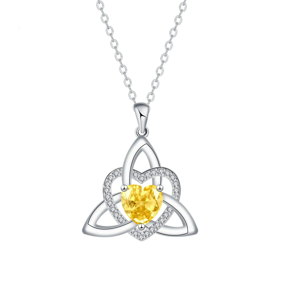❤️Birthstone – Celtic Trinity Love Knot Penda
