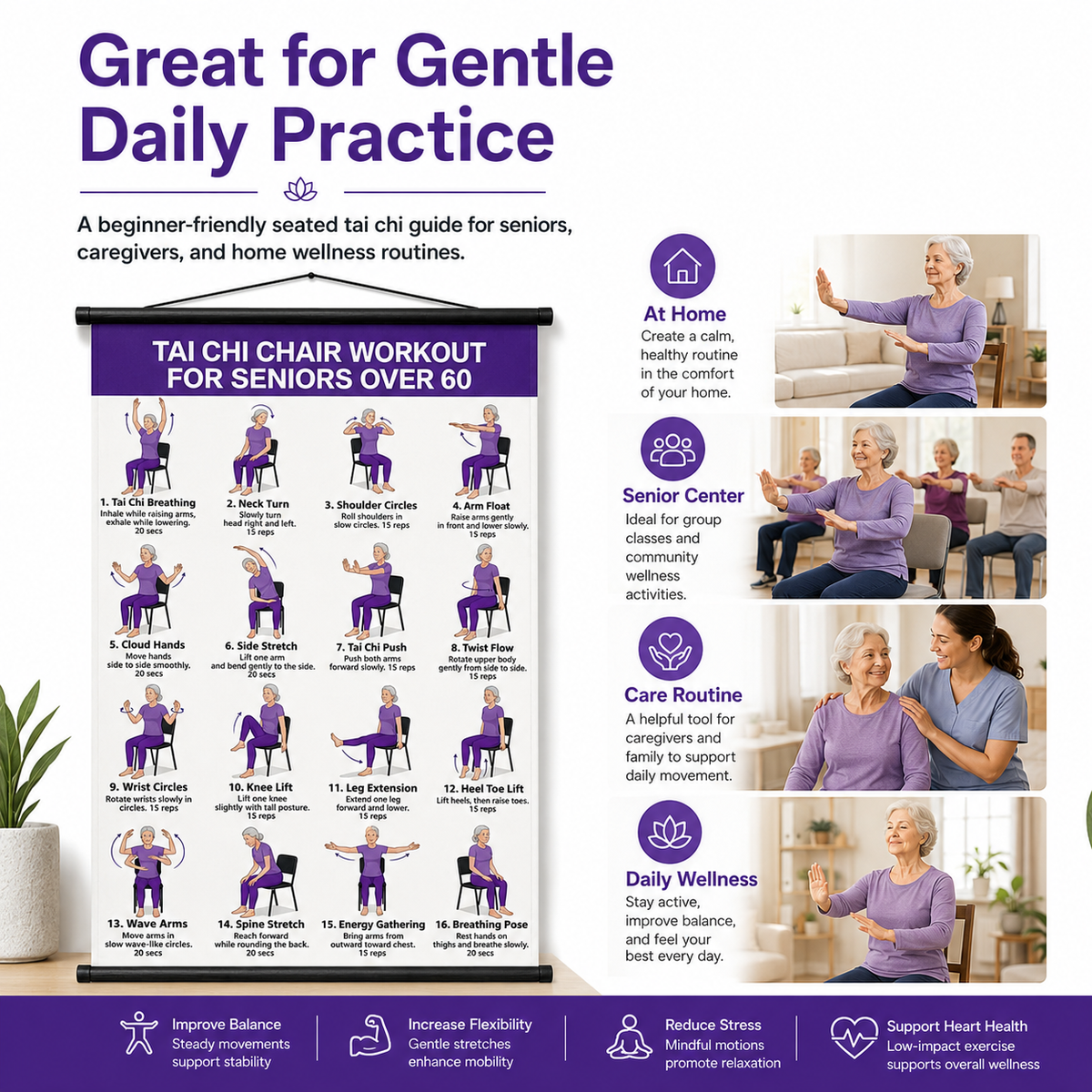🔥 Chair Exercise Charts for Seniors