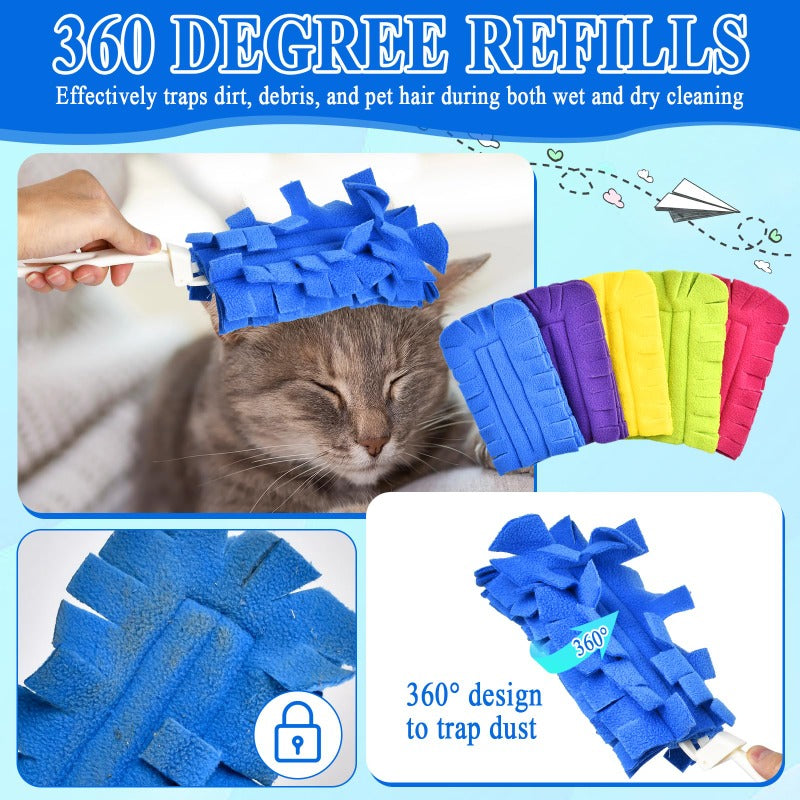 Reusable fleece cleaning clot