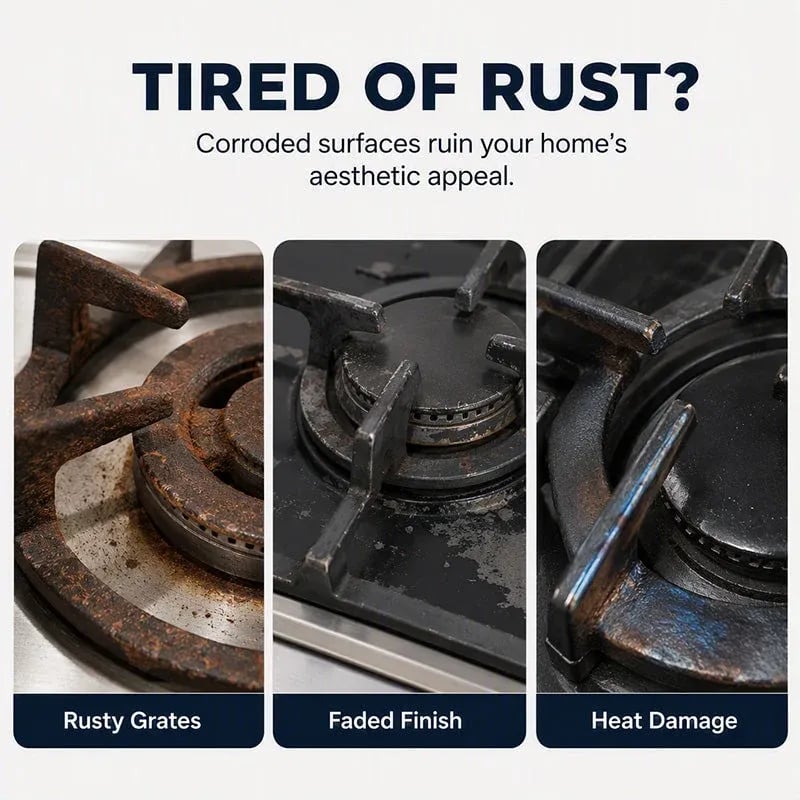🏆Limited Time Sale 49% OFF🔧Cast Iron Stove Polish with Sponge