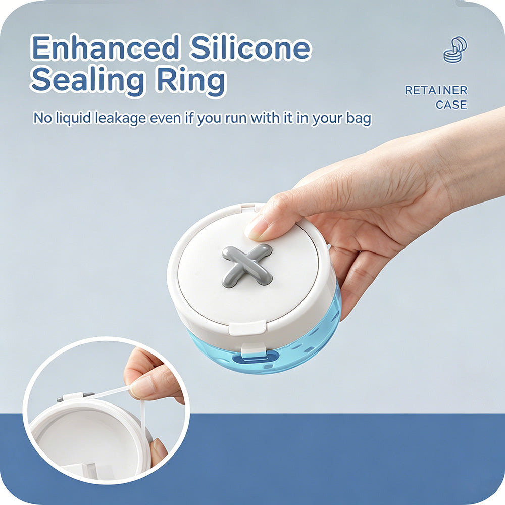 🦷Portable 3-in-1 Braces Retainer Container Case