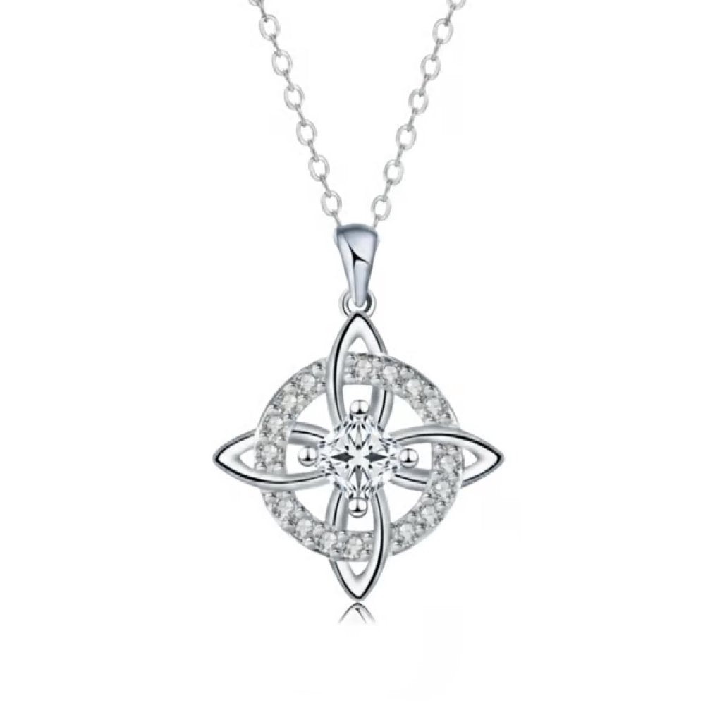 Mystical Necklace with a Birthstone and the Witches' Knot – Natural Crystal 🔮💞 Protect Your Loved Ones