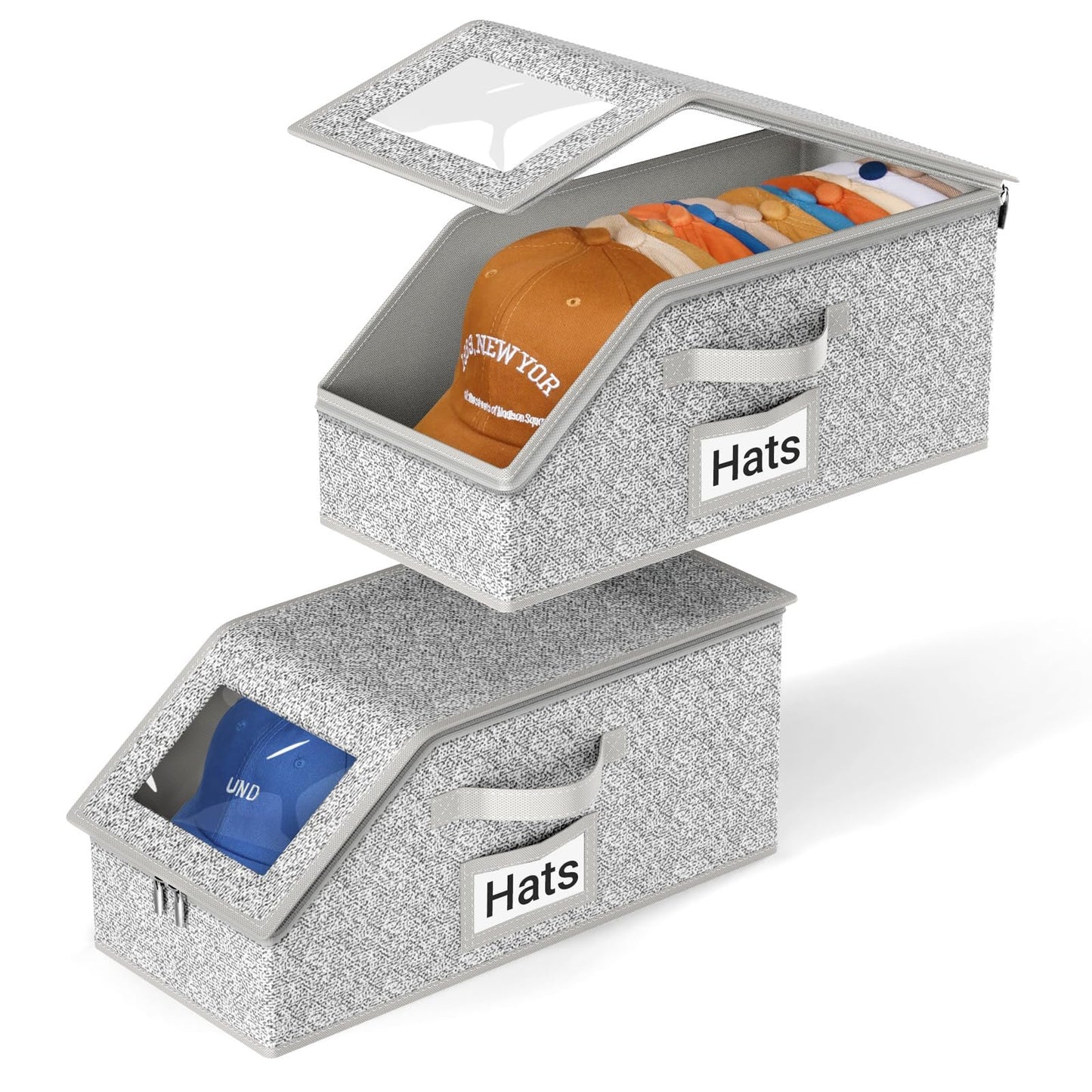 Stackable Hat Storage for Baseball Caps