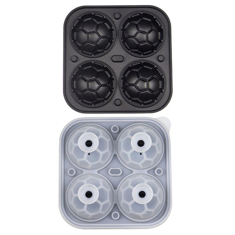 Silicone ice mold in football shape