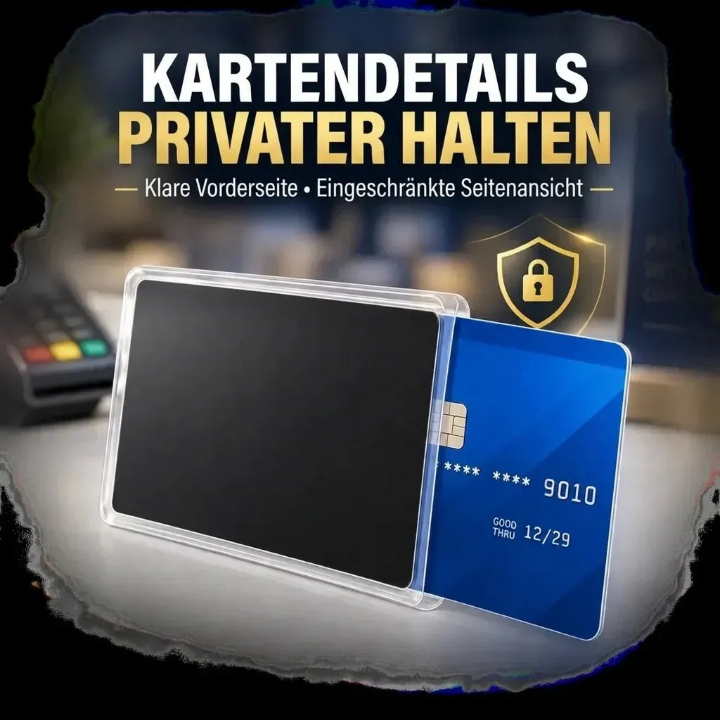 Privacy sleeve for cards with a side view – Protect your privacy