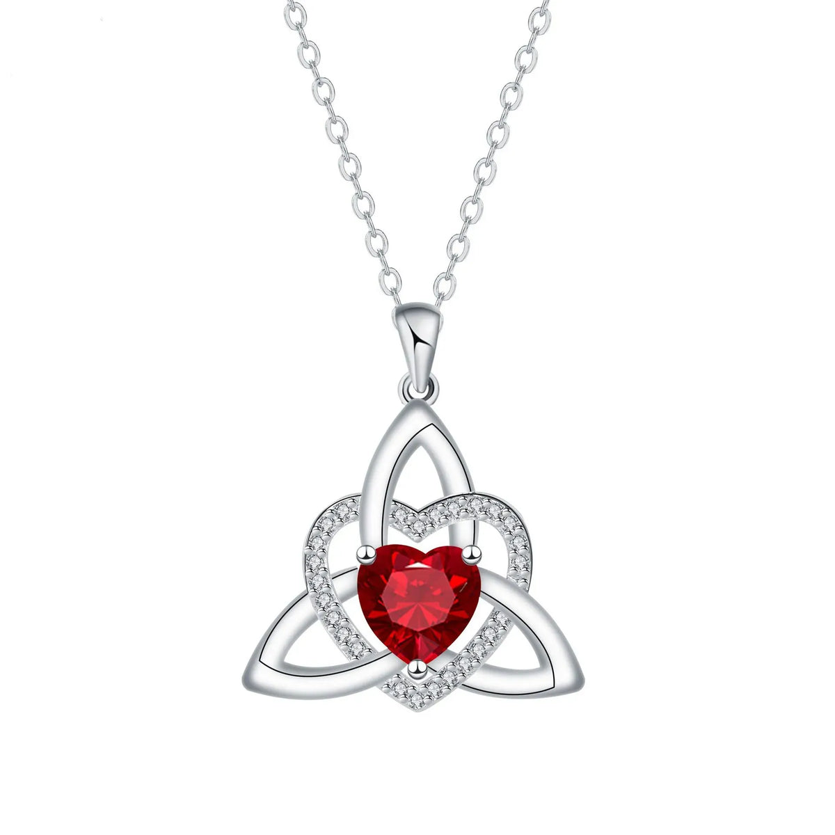❤️Birthstone – Celtic Trinity Love Knot Penda