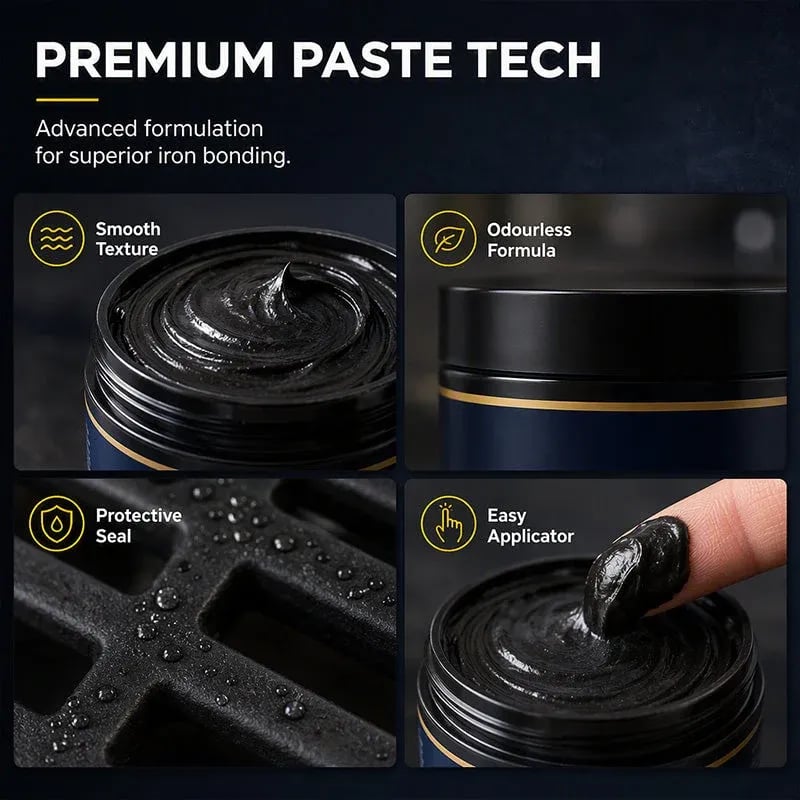 🏆Limited Time Sale 49% OFF🔧Cast Iron Stove Polish with Sponge