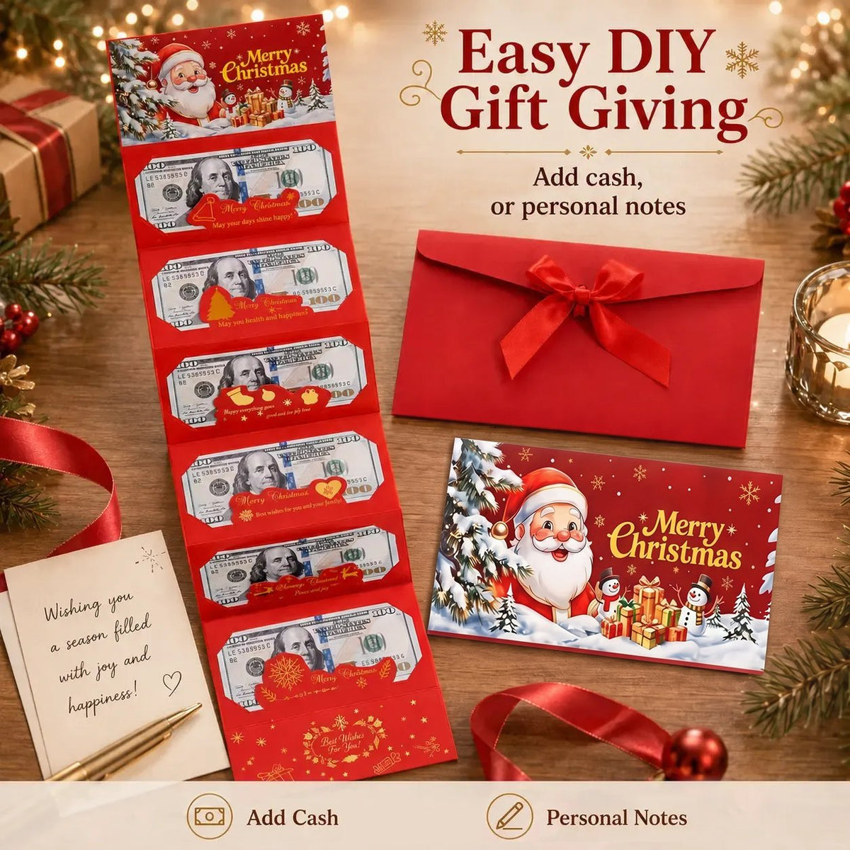 🎉Celebrate the Magic of Christmas | Surprise Money‐Gift Envelope 🎄💗
