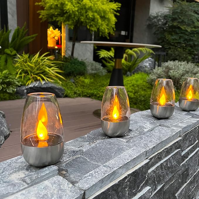6 Pack Solar Power Tea Lights