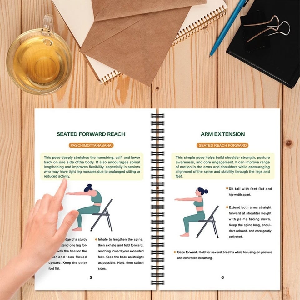 The Complete Guide to Chair Yoga for People Over 60: Over 40 Simple, Low-Impact Exercises to Regain Strength, Mobility, and Balance and Lose Weight
